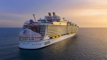 Vista del Wonder of the Seas, el nuevo barco de Royal Caribbean que operará este verano desde Barcelona