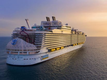 Vista del Wonder of the Seas, el nuevo barco de Royal Caribbean que operará este verano desde Barcelona