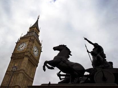 El Big Ben, fotografiado el martes.