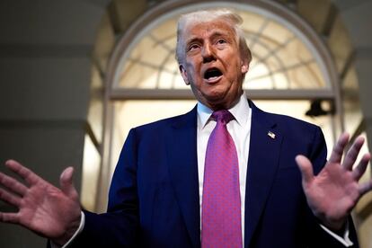 Donald Trump, este martes en el Capitolio de Estados Unidos.