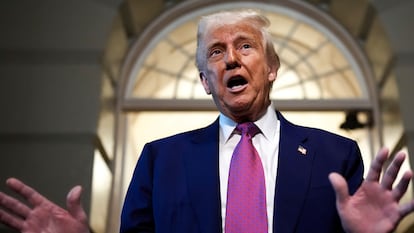 Donald Trump, este martes en el Capitolio de Estados Unidos.