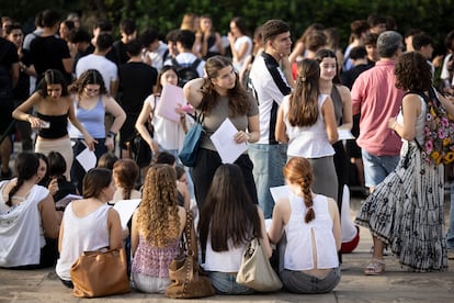 Exámenes de la PAU en la Facultad de Derecho de la Universidad de Barcelona