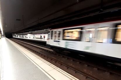 Una estacin del Metro de Barcelona.