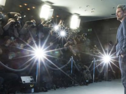 El actor Ethan Hawke en ante las cámaras en Berlín.