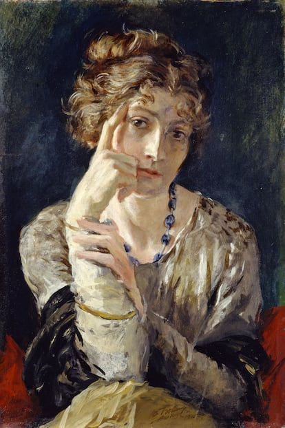 Retrato de Henriette expuesto en el palacio veneciano del matrimonio.