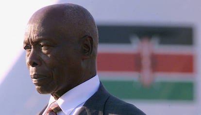 El expresidente de Kenia, Daniel Arap Moi, durante un viaje en 2002 en Sudáfrica.