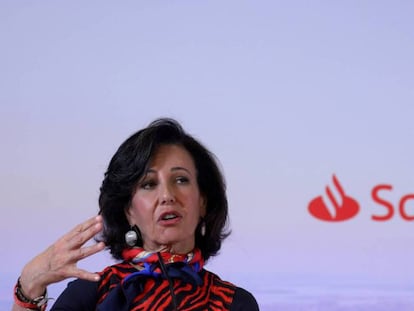 Ana Botín, presidenta de Santander, en una imagen de archivo.