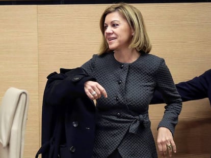 La ministra de Defensa, Mar&iacute;a Dolores de Cospedal.