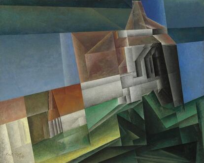 'Zirchow VII' (1918), óleo sobre lienzo de Feininger.