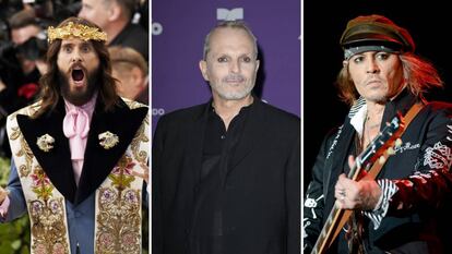 Jared Leto, Miguel Bosé y Johnny Depp