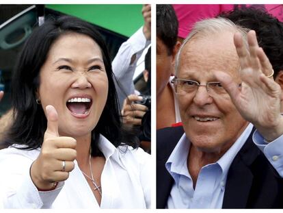 Keiko Fujimori y Pedro Pablo Kuczynski.