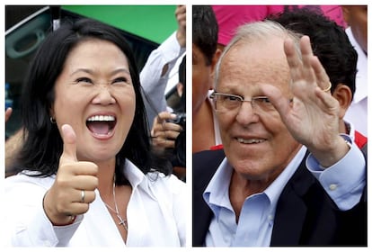 Keiko Fujimori y Pedro Pablo Kuczynski.