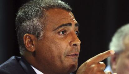 Romario en una conferencia en Sao Paulo en 2013.