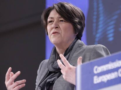 La comisaria europea de Tranporte Violeta Bulc. 