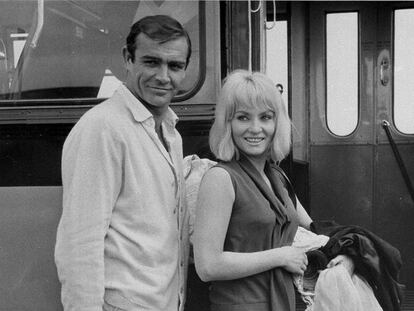 Sean Connery y Diane Cilento en 1963.