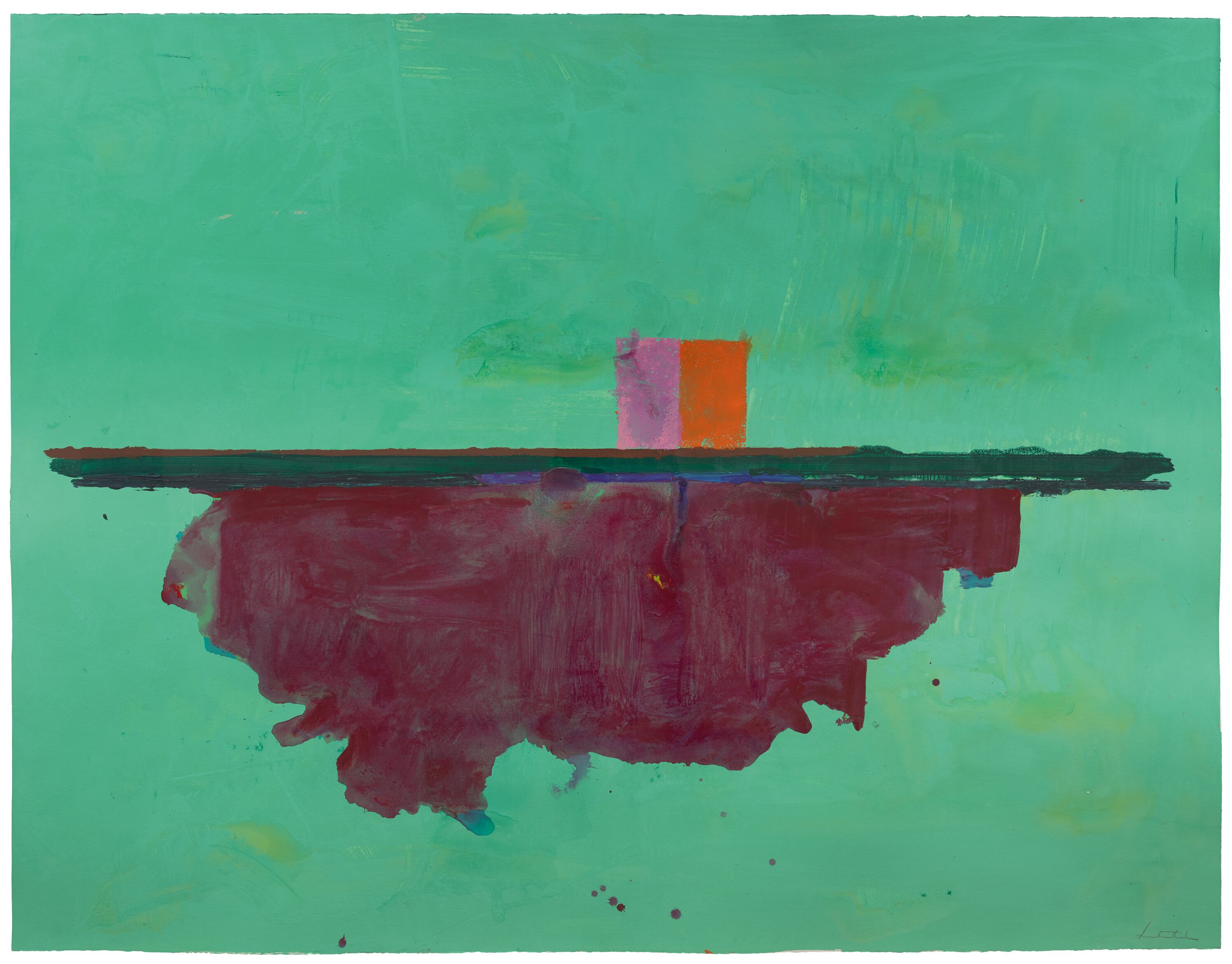 La colorida abstracción de Helen Frankenthaler regresa a Bilbao junto a Motherwell, Pollock y Rothko