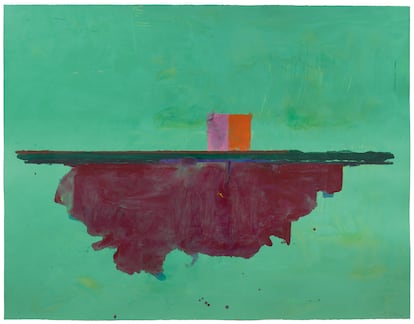 'Cassis' (1995), obra de Helen Frankenthaler incluida en la exposición del Museo Guggenheim de Bilbao.