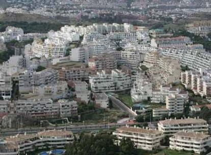 Viviendas en construcción en Benalmádena, Málaga, el pasado mes de mayo.