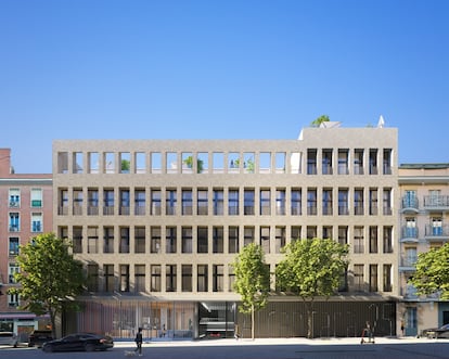 Recreación del edificio que albergará los primeros apartamentos de la marca Marriott by Bonvoy en 2027