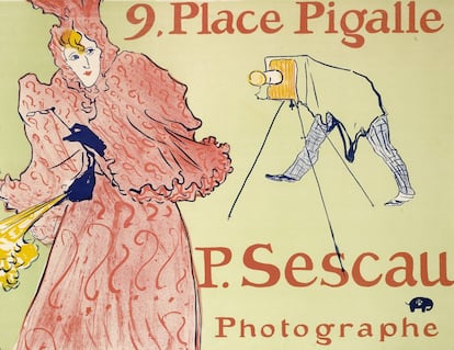 'El fotógrafo Sescau' (1894), de Toulouse-Lautrec, un cartel con un toque de humor dedicado a un fotógrafo que conocía el artista.