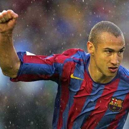 Larsson, delantero del F.C. Barcelona