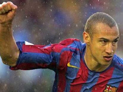 Larsson, delantero del F.C. Barcelona