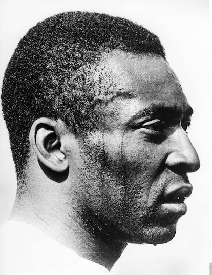 Retrato de Pelé de 1970.