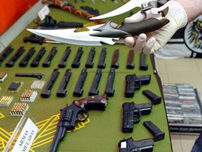 Armas decomisadas por la Guardia Civil la pasada semana.