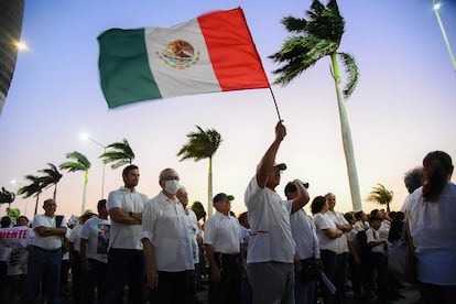 Policías se manifiestan en Campeche 2024