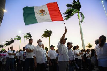 Policías se manifiestan en Campeche 2024