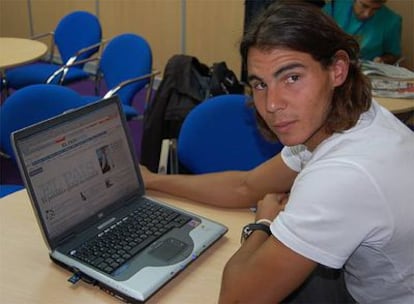 Rafa Nadal charla con ELPAIS.com