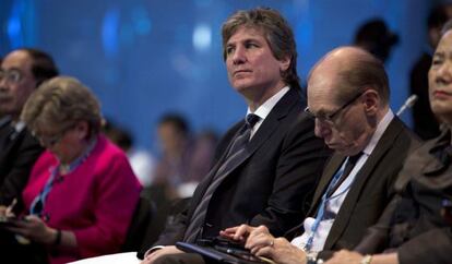 El vicepresidente argentino, Amado Boudou, este mi&eacute;rcoles en la Cumbre del Clima en Lima (Per&uacute;). 