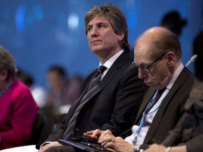 El vicepresidente argentino, Amado Boudou, este mi&eacute;rcoles en la Cumbre del Clima en Lima (Per&uacute;). 