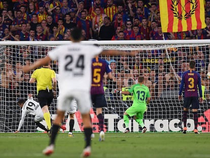 La final de la Copa del Rei entre el Barça i el València.