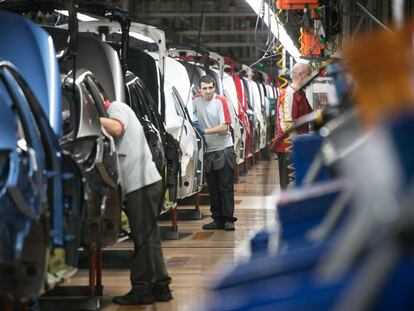 Cadena de montaje de Seat en Martorell.