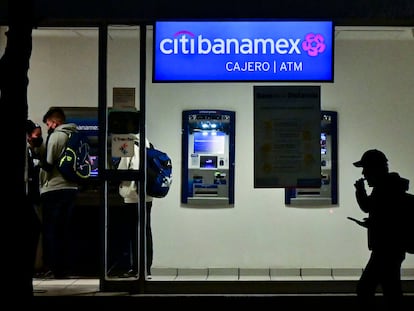 Un cajero de Citibanamex en Ciudad de México.