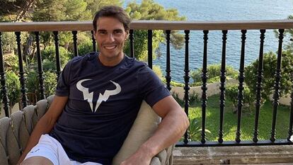 Rafa Nadal, esta semana en su casa de Manacor.