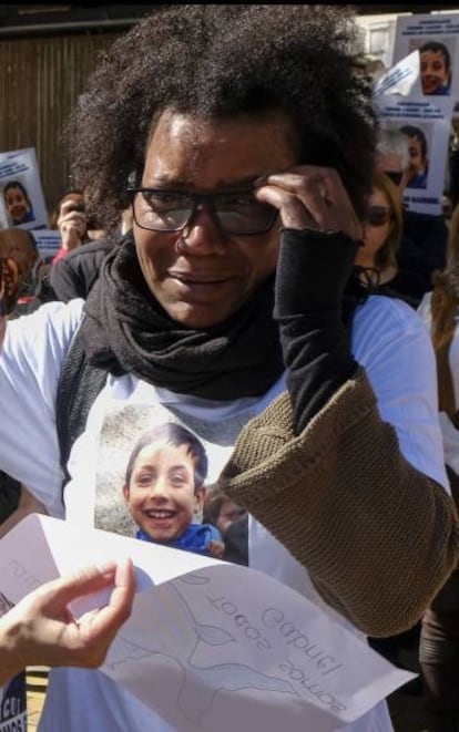 Ana Julia Quezada, en una concentración en Almería dos días antes de ser detenida por el crimen.