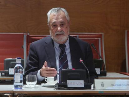 El expresidente de Andalucia, José Antonio Griñan, en el Senado. 