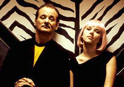 Bill Murray y Scarlett Johansson, en una escena de <i>Lost in translation.</i>