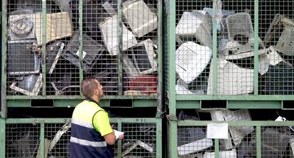 Planta de reciclaje de residuos en Torrejón de Ardoz (Madrid).