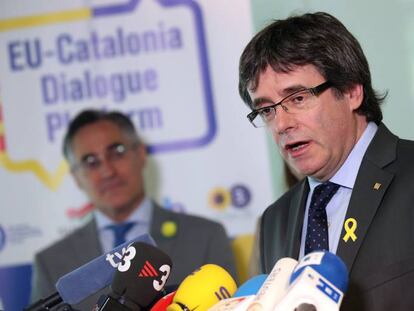 Ousted Catalan leader Carles Puigdemont is in Germany.