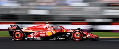 Carlos Sainz, durante la clasificación en Australia.