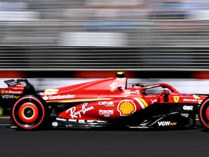 Carlos Sainz, durante la clasificación en Australia.