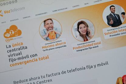 Página inicial de VozTelecom