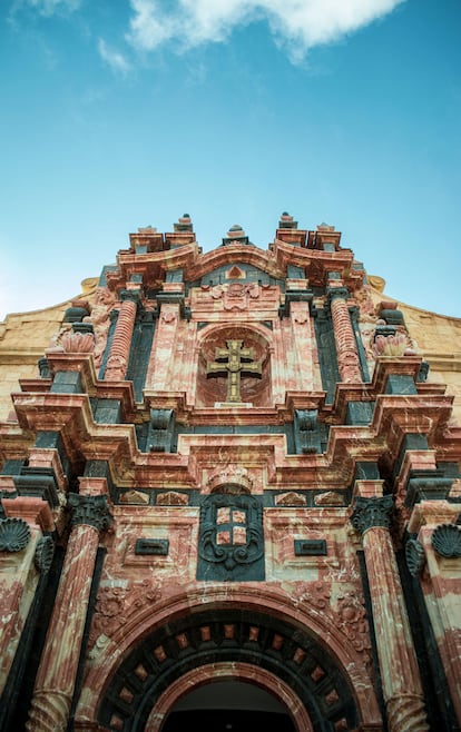 Fachada de la Basílica de la Vera Cruz, en Caravaca (Murcia).