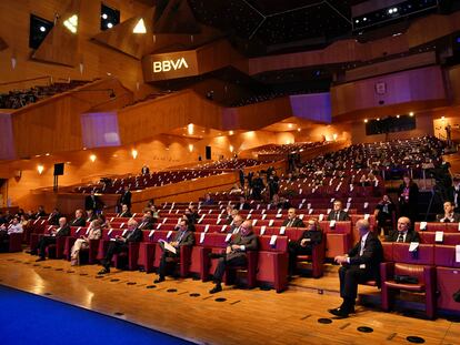 Junta de accionistas del BBVA de 2020 en Bilbao