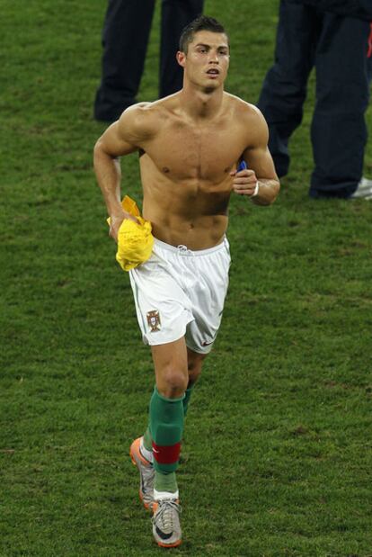 Cristiano Ronaldo, tras el Portugal-Brasil del Mundial.