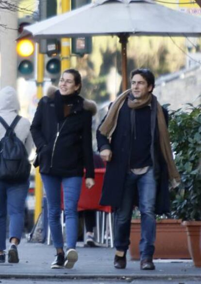 Carlota Casiraghi y su novio tras el traslado a Roma.