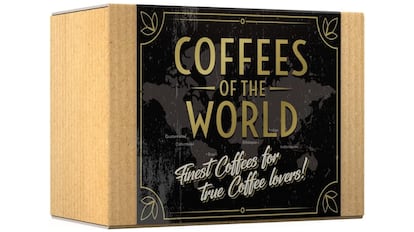 Caja con cafés de especialidad.